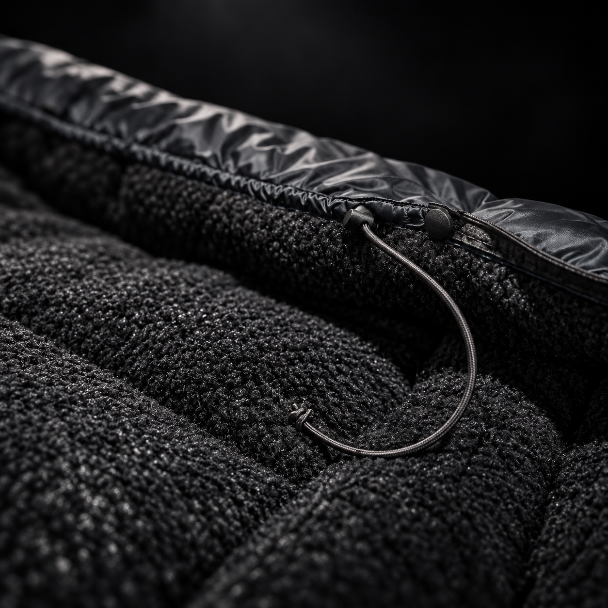 Bandit quilt detail showing Alpha Direct integrated construction